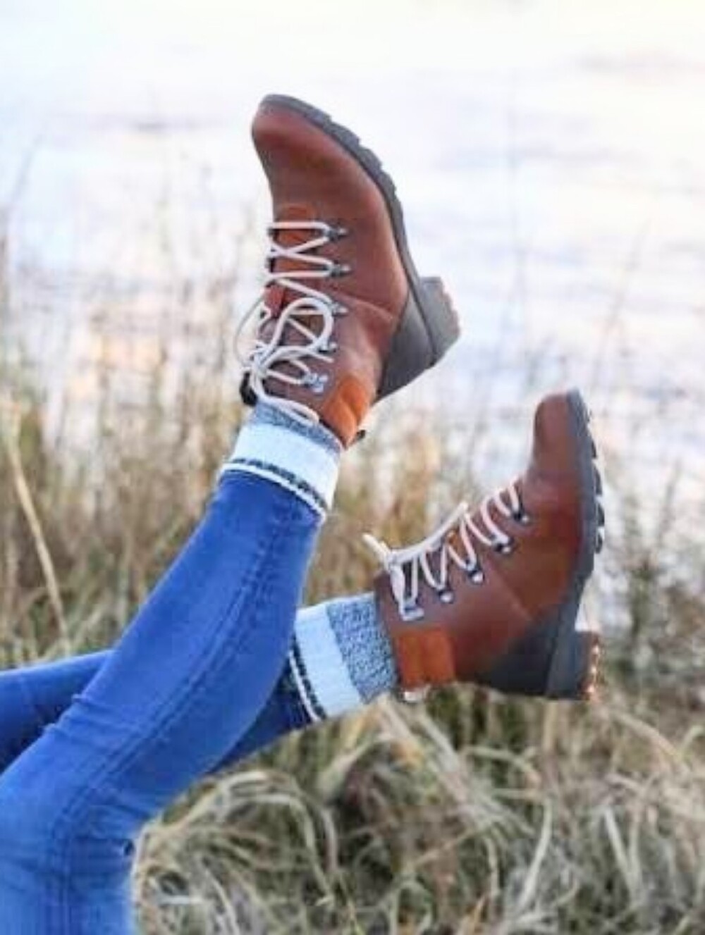EUC Forsake Sofia Lace Hiking Boots 7 Worn 2x!